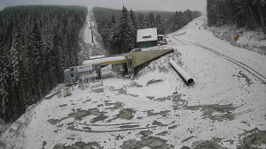 Červenohorské sedlo - Modrá sjezdovka - dojezd k lanové dráze - 19.11.2025 v 09:31 Červenohorské sedlo - Modrá sjezdovka - dojezd k lanové dráze - 19.11.2025 v 09:31