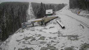 Červenohorské sedlo - Modrá sjezdovka - dojezd k lanové dráze - 19.11.2025 v 09:40 Červenohorské sedlo - Modrá sjezdovka - dojezd k lanové dráze - 19.11.2025 v 09:40