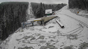 Červenohorské sedlo - Modrá sjezdovka - dojezd k lanové dráze - 19.11.2025 v 11:20 Červenohorské sedlo - Modrá sjezdovka - dojezd k lanové dráze - 19.11.2025 v 11:20