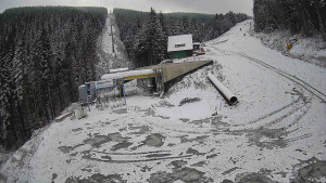 Červenohorské sedlo - Modrá sjezdovka - dojezd k lanové dráze - 19.11.2025 v 12:30 Červenohorské sedlo - Modrá sjezdovka - dojezd k lanové dráze - 19.11.2025 v 12:30