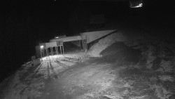 Modrá sjezdovka - dojezd k lanové dráze