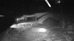 Modrá sjezdovka - dojezd k lanové dráze