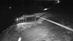 Modrá sjezdovka - dojezd k lanové dráze