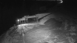 Modrá sjezdovka - dojezd k lanové dráze