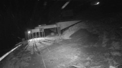 Modrá sjezdovka - dojezd k lanové dráze