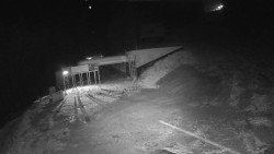 Modrá sjezdovka - dojezd k lanové dráze