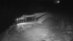 Modrá sjezdovka - dojezd k lanové dráze