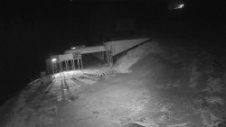 Modrá sjezdovka - dojezd k lanové dráze