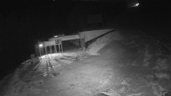 Modrá sjezdovka - dojezd k lanové dráze