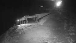 Modrá sjezdovka - dojezd k lanové dráze