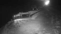 Modrá sjezdovka - dojezd k lanové dráze