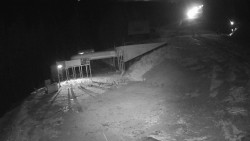 Modrá sjezdovka - dojezd k lanové dráze