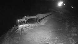 Modrá sjezdovka - dojezd k lanové dráze