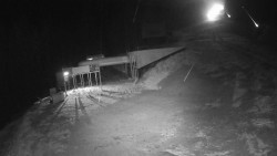 Modrá sjezdovka - dojezd k lanové dráze