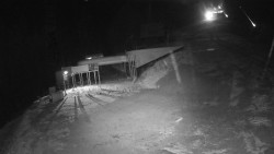 Modrá sjezdovka - dojezd k lanové dráze