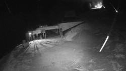 Modrá sjezdovka - dojezd k lanové dráze