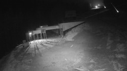 Modrá sjezdovka - dojezd k lanové dráze