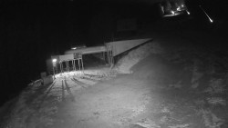 Modrá sjezdovka - dojezd k lanové dráze