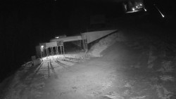 Modrá sjezdovka - dojezd k lanové dráze