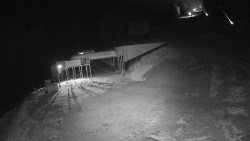 Modrá sjezdovka - dojezd k lanové dráze