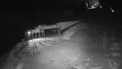 Modrá sjezdovka - dojezd k lanové dráze