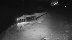 Modrá sjezdovka - dojezd k lanové dráze