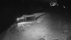 Modrá sjezdovka - dojezd k lanové dráze