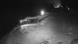 Modrá sjezdovka - dojezd k lanové dráze