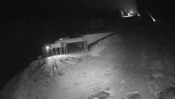 Modrá sjezdovka - dojezd k lanové dráze