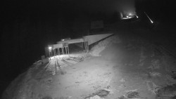 Modrá sjezdovka - dojezd k lanové dráze