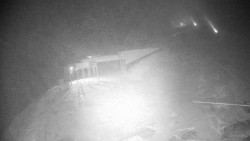 Modrá sjezdovka - dojezd k lanové dráze