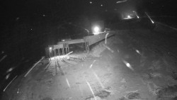 Modrá sjezdovka - dojezd k lanové dráze