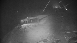 Modrá sjezdovka - dojezd k lanové dráze