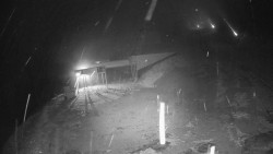 Modrá sjezdovka - dojezd k lanové dráze