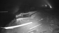 Modrá sjezdovka - dojezd k lanové dráze