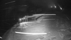 Modrá sjezdovka - dojezd k lanové dráze