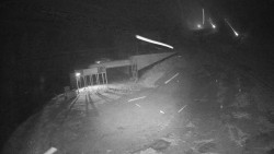 Modrá sjezdovka - dojezd k lanové dráze