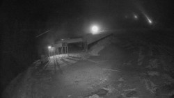 Modrá sjezdovka - dojezd k lanové dráze