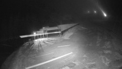 Modrá sjezdovka - dojezd k lanové dráze