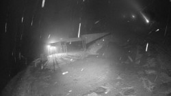 Modrá sjezdovka - dojezd k lanové dráze