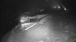 Modrá sjezdovka - dojezd k lanové dráze