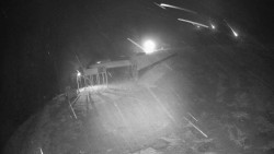 Modrá sjezdovka - dojezd k lanové dráze