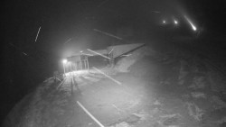 Modrá sjezdovka - dojezd k lanové dráze