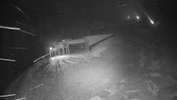 Modrá sjezdovka - dojezd k lanové dráze