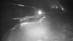 Modrá sjezdovka - dojezd k lanové dráze