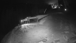 Modrá sjezdovka - dojezd k lanové dráze