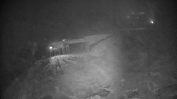 Modrá sjezdovka - dojezd k lanové dráze