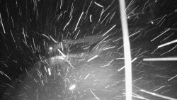 Modrá sjezdovka - dojezd k lanové dráze