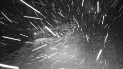 Modrá sjezdovka - dojezd k lanové dráze