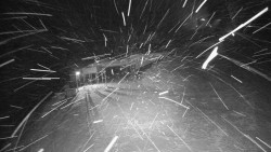 Modrá sjezdovka - dojezd k lanové dráze